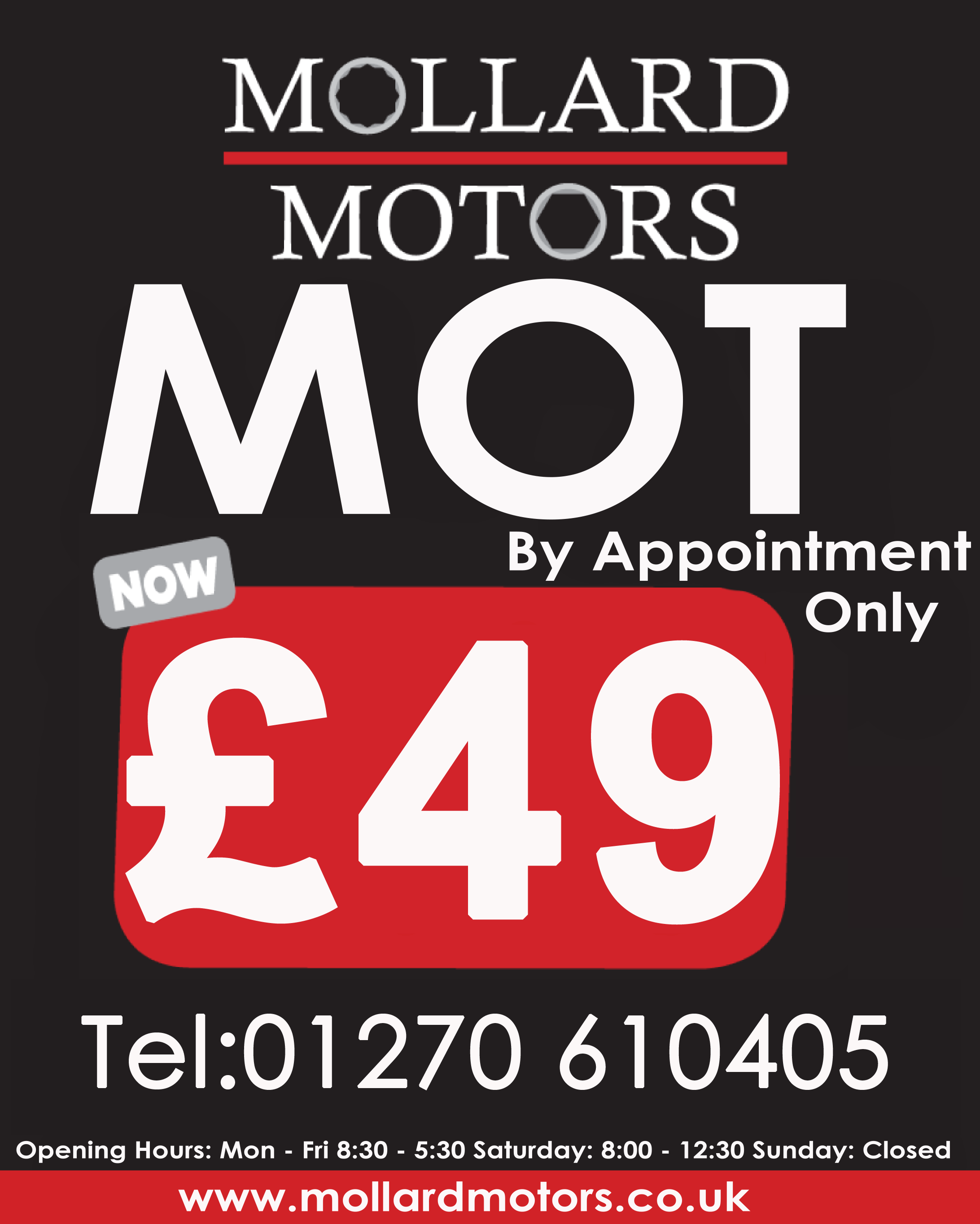 MOT NOW ONLY £35