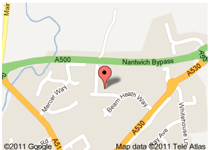 MAP LOCATION FOR NANTWICH