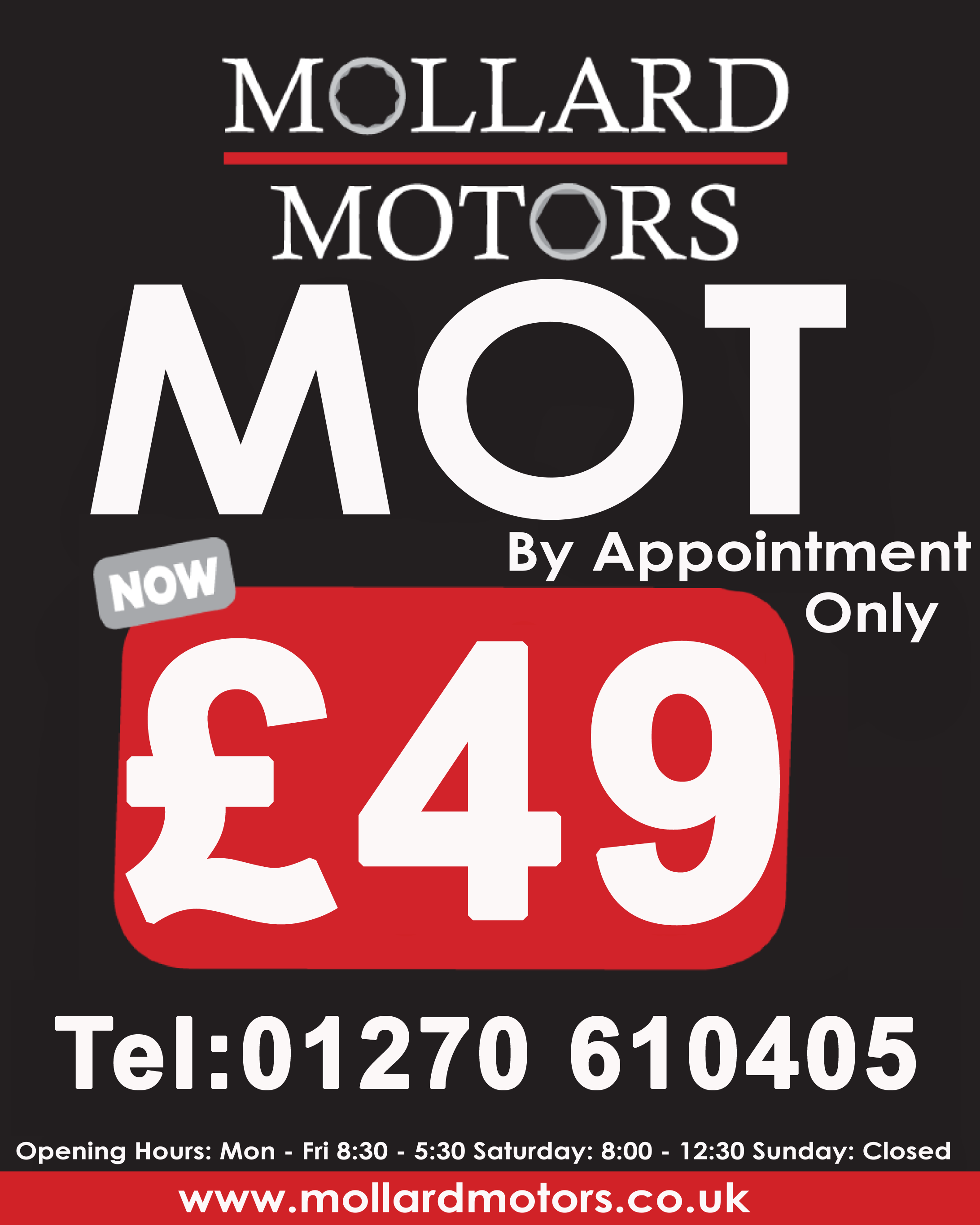 MOT NOW ONLY £35