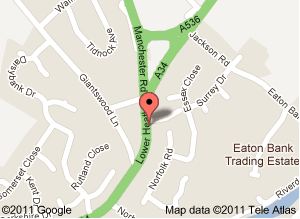 MAP LOCATION FOR CONGLETON